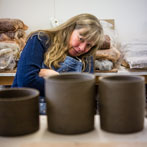 Kerstin Gren in her studio 2018